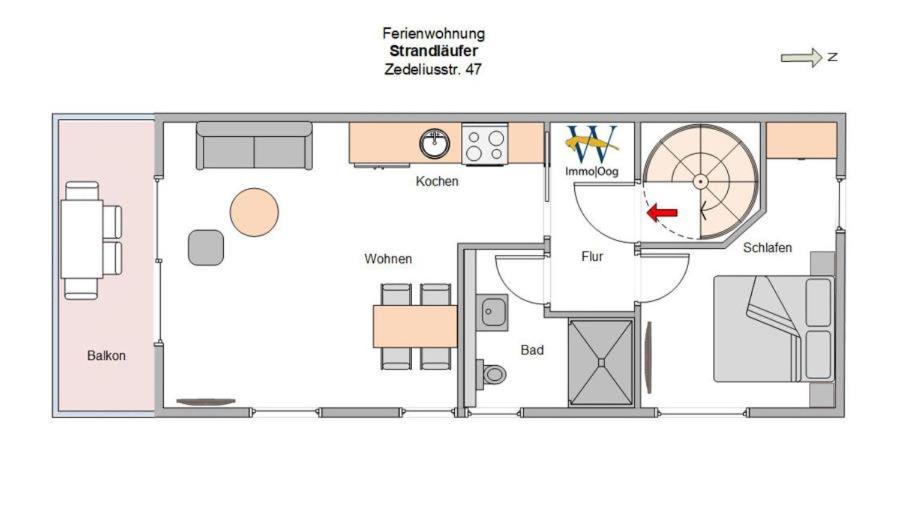 "WoogeStrand" - Traumwohnung für 4 Personen in der repräsentativen Residenz Anna See direkt am Hauptstrand. room 3